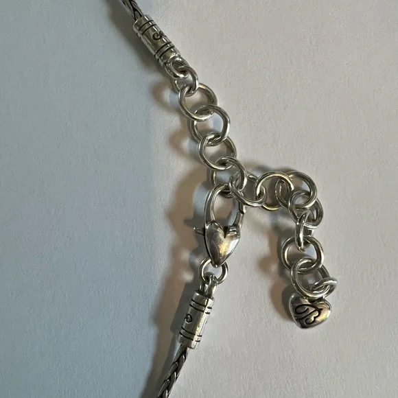 Brighton Silver/Gold Two Tone Spin Master Swirl Pendant Necklace. Retired 18” - Picture 5 of 5